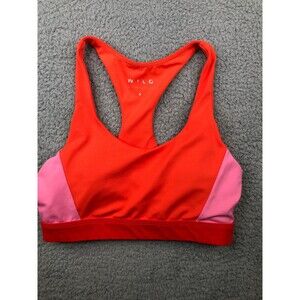 Wilo Ribbed sports bra pink/orange sz small